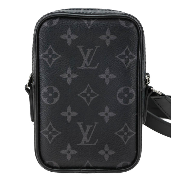 LOUIS VUITTON Danube PPM Comic Trunk Printed Monogram Eclipse Canvas Shoulder Bag Black