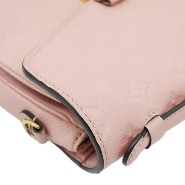 LOUIS VUITTON Metis Pochette Monogram Empreinte Leather Crossbody Bag Pink