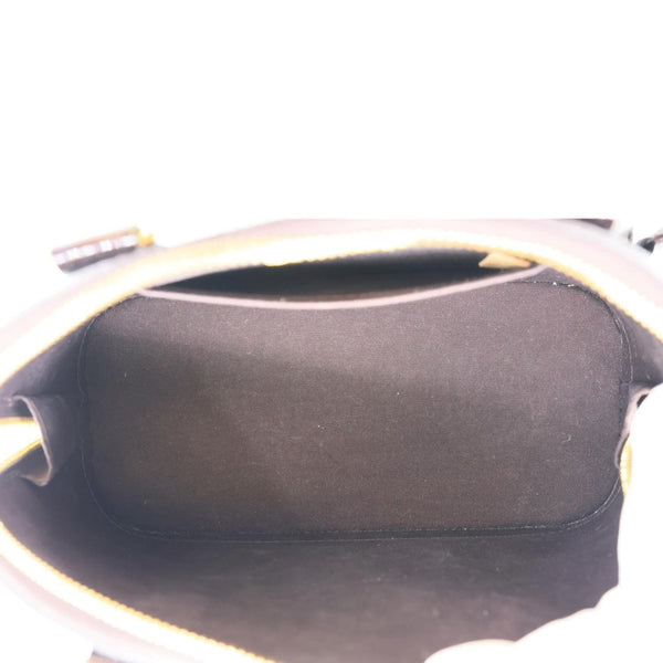 LOUIS VUITTON Alma BB Vernis Leather Satchel Crossbody Bag Amarante