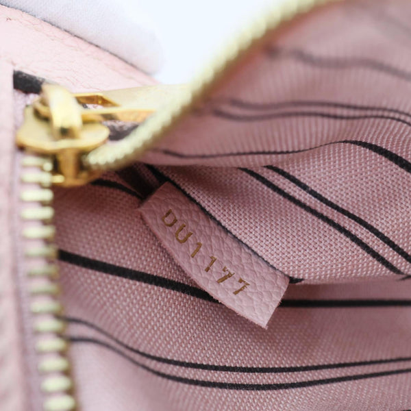 LOUIS VUITTON Metis Pochette Monogram Empreinte Leather Crossbody Bag Pink