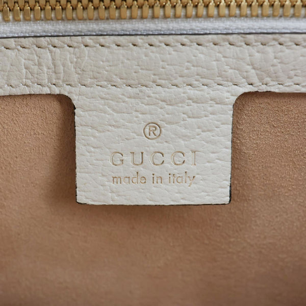 GUCCI Interlocking G Small GG Supreme Les Pommes Canvas Tote Bag Beige 659983