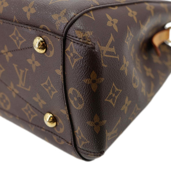 LOUIS VUITTON Montaigne MM Monogram Canvas Shoulder Bag Brown