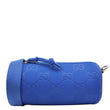 GUCCI Edge Cylinder Mini GG Matte Rubber Fabric Shoulder Bag Blue 834248