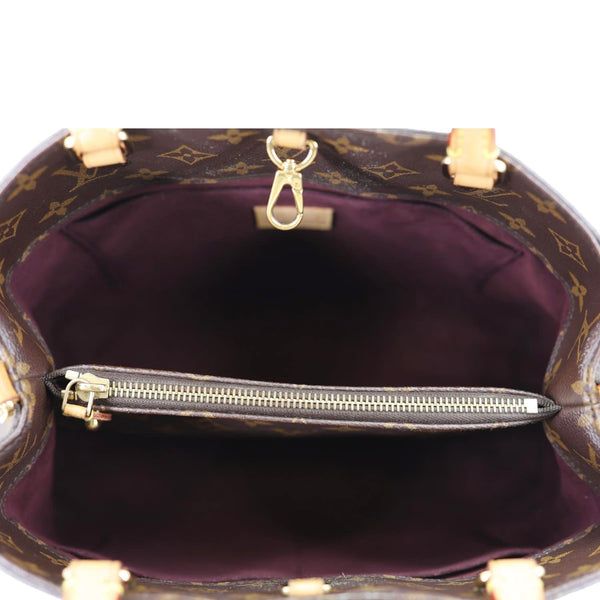 LOUIS VUITTON Montaigne MM Monogram Canvas Shoulder Bag Brown
