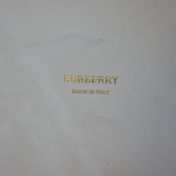 BURBERRY London Medium Vintage Check Canvas Tote Bag White