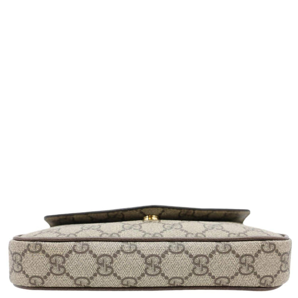 GUCCI Ophidia Pochette GG Supreme Canvas Shoulder Bag Beige 764961