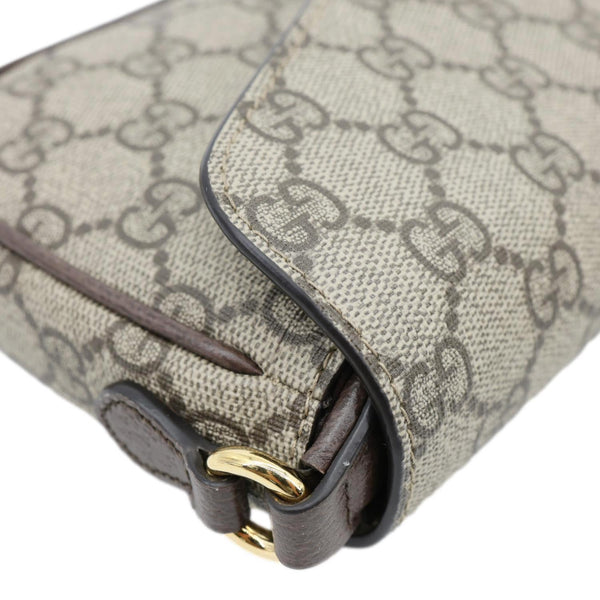 GUCCI Ophidia Pochette GG Supreme Canvas Shoulder Bag Beige 764961
