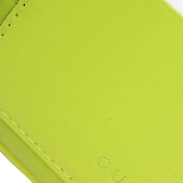 GUCCI Edge Mini GG Rubber Effect Crossbody Bag Green 834246