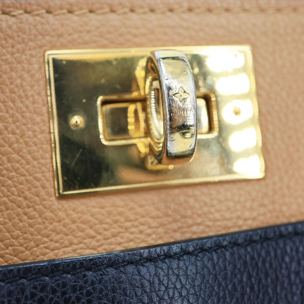LOUIS VUITTON On My Side MM Monogram Canvas Leather Shoulder Bag Black