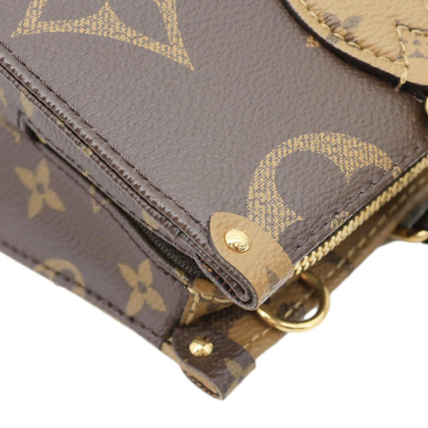 LOUIS VUITTON On-The-Go East West Monogram Canvas Chain 2way Shoulder Bag Brown
