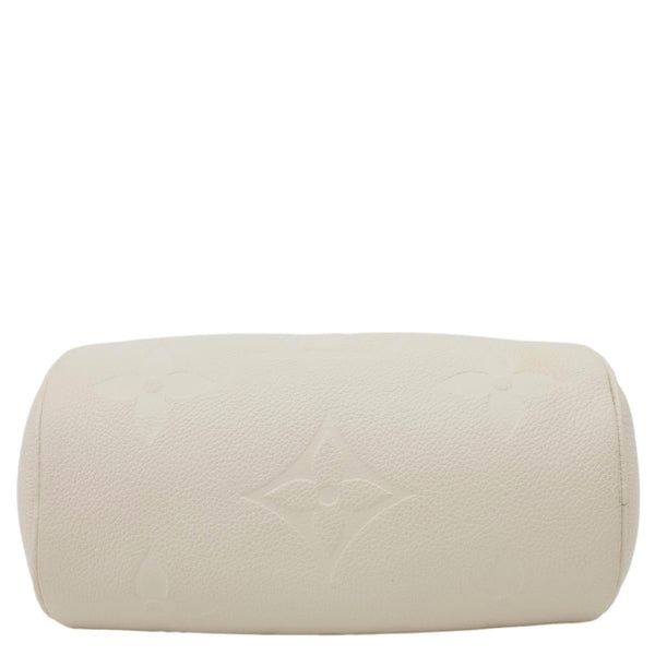 LOUIS VUITTON Papillon BB Monogram Empreinte Leather Shoulder Bag Off White