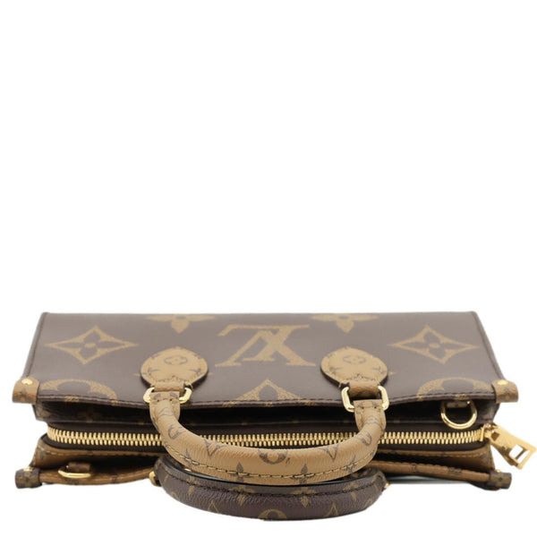 LOUIS VUITTON On-The-Go East West Monogram Canvas Chain 2way Shoulder Bag Brown