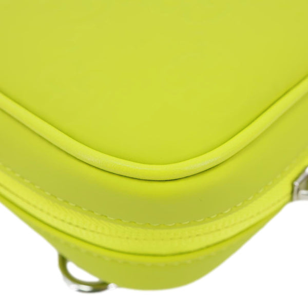 GUCCI Edge Mini GG Rubber Effect Crossbody Bag Green 834246