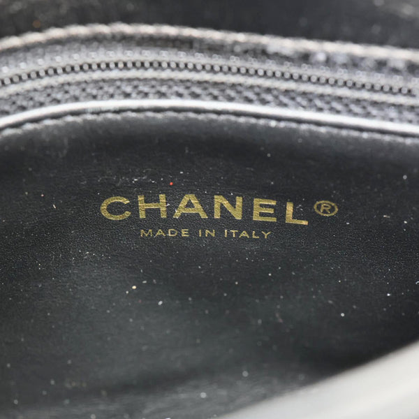 CHANEL Match Flap Small Quilted Lambskin Leather Crossbody Bag Black