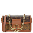 LOUIS VUITTON Dauphine East West Reverse Monogram Canvas Shoulder Bag Brown