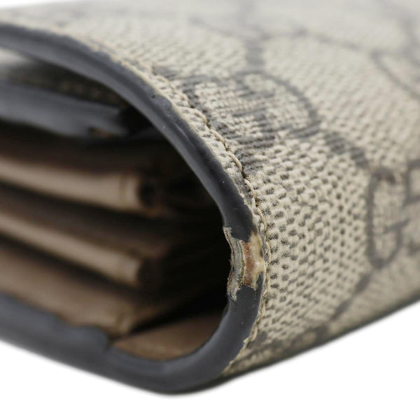 GUCCI Dionysus GG Supreme Canvas Chain Wallet Crossbody Bag Beige 401231