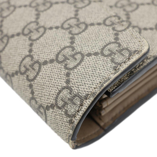 GUCCI Dionysus GG Supreme Canvas Chain Wallet Crossbody Bag Beige 401231