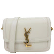 YVES SAINT LAURENT Solferino Small Calfskin Leather Shoulder Bag Off White