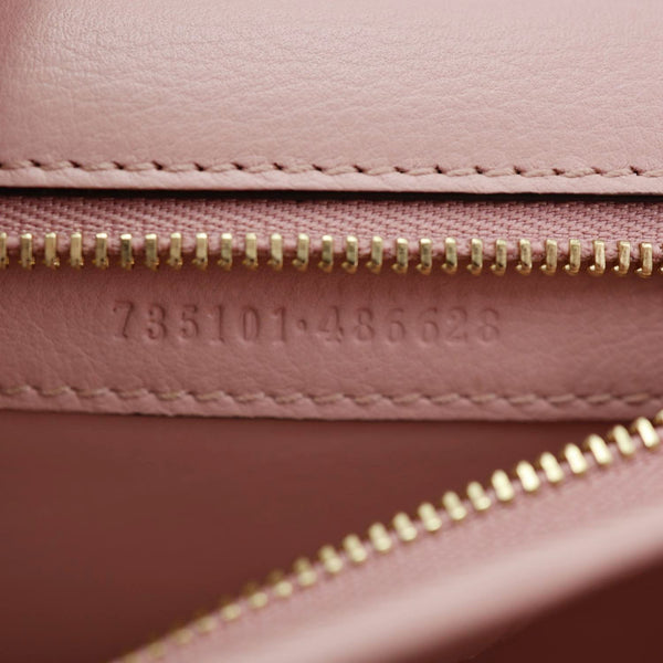 GUCCI Blondie Small Calfskin Leather Top Handle Shoulder Bag Pink 735101