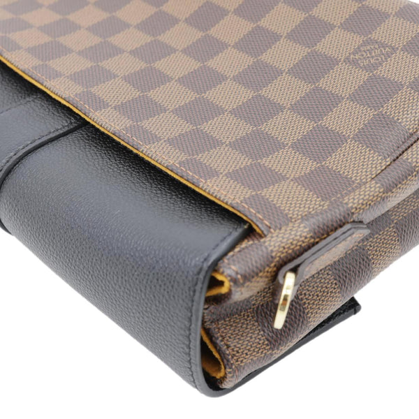 Louis Vuitton Clapton Damier Ebene Shoulder Bag Black