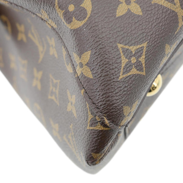 LOUIS VUITTON Montaigne MM Monogram Canvas Shoulder Bag Brown