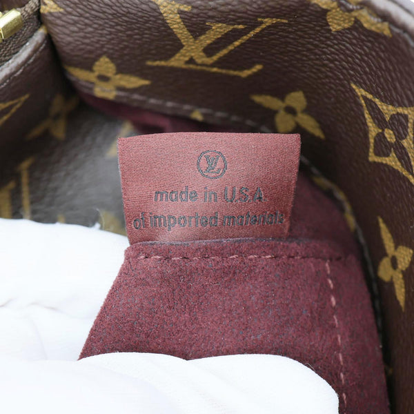 LOUIS VUITTON Montaigne MM Monogram Canvas Shoulder Bag Brown