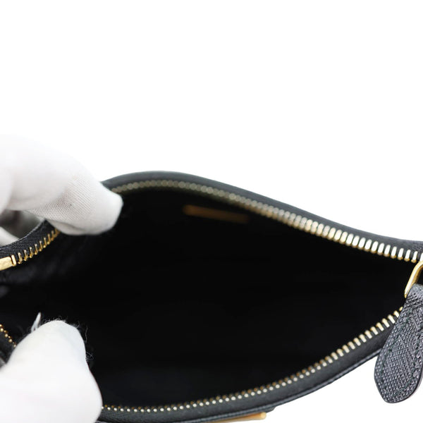 PRADA Re-Edition 2005 Saffiano Leather Shoulder Bag Black