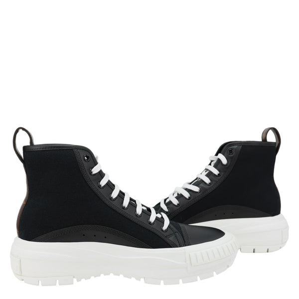 LOUIS VUITTON LV Squad Canvas Sneakers Size 41.5 Black