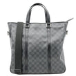 LOUIS VUITTON Tadao Damier Graphite Shoulder Bag Black