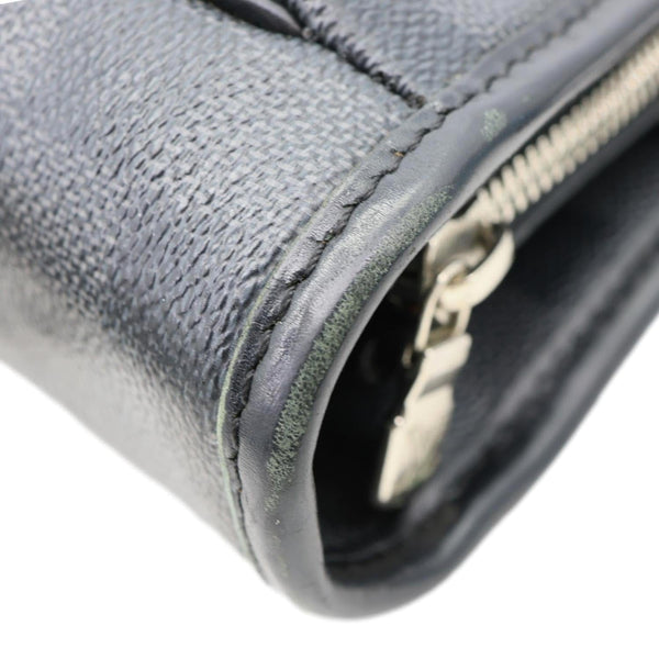 LOUIS VUITTON Tadao Damier Graphite Shoulder Bag Black