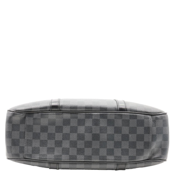 LOUIS VUITTON Tadao Damier Graphite Shoulder Bag Black