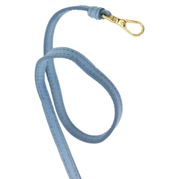 PRADA Promenade Saffiano Lux Leather Shoulder Bag Blue