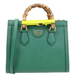 GUCCI Bamboo Diana Small Leather Tote Bag Green 660195
