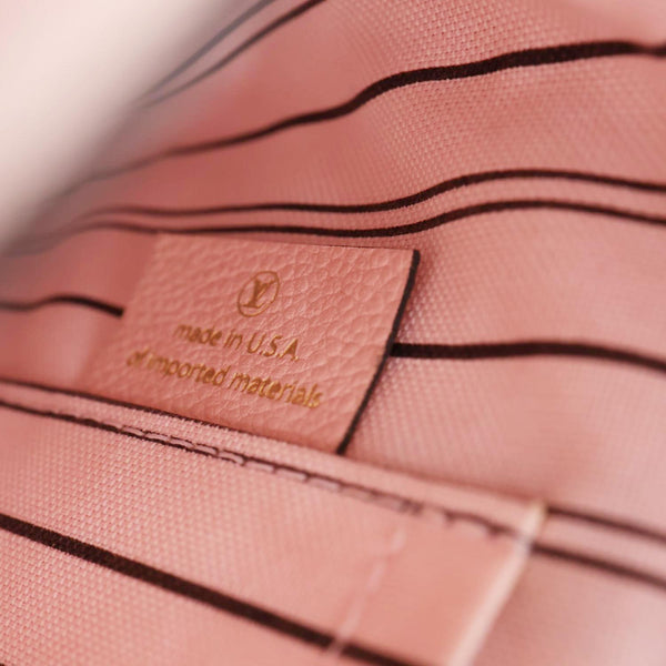 LOUIS VUITTON  Montaigne MM Monogram Empreinte Shoulder Bag Pink