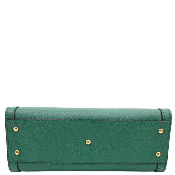 GUCCI Bamboo Diana Small Leather Tote Bag Green 660195