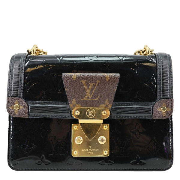 LOUIS VUITTON Wynwood Monogram Vernis Epi Leather Crossbody Bag Black