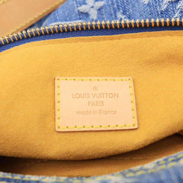 LOUIS VUITTON Baggy PM Monogram Denim Hobo Bag Blue