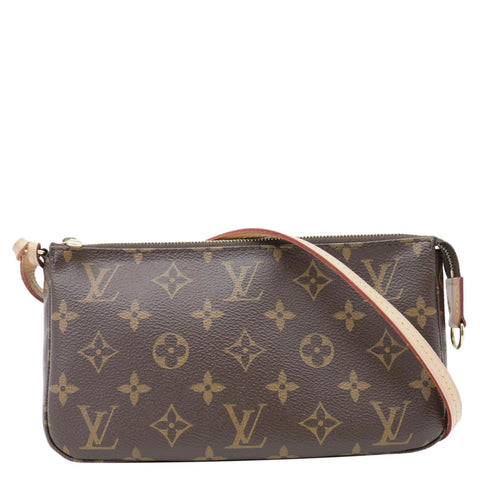 LOUIS VUITTON Pochette Accessoires Monogram Canvas Pouch Brown
