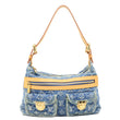 LOUIS VUITTON Baggy PM Monogram Denim Hobo Bag Blue
