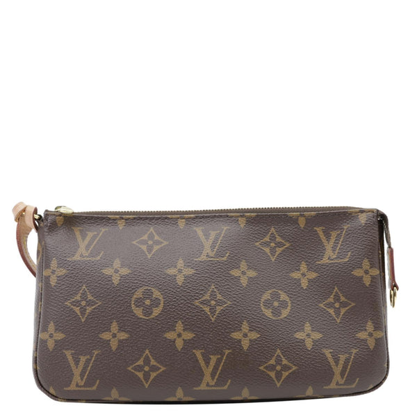 LOUIS VUITTON Pochette Accessoires Monogram Canvas Pouch Brown