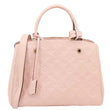 LOUIS VUITTON  Montaigne MM Monogram Empreinte Shoulder Bag Pink