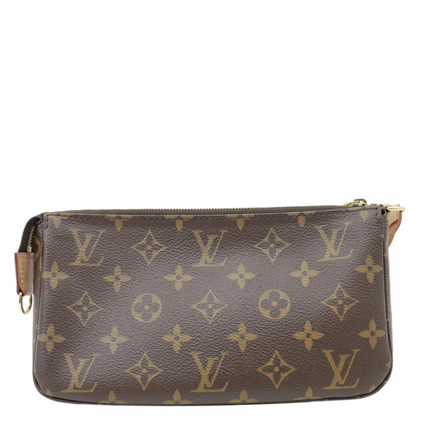 LOUIS VUITTON Pochette Accessoires Monogram Canvas Pouch Brown