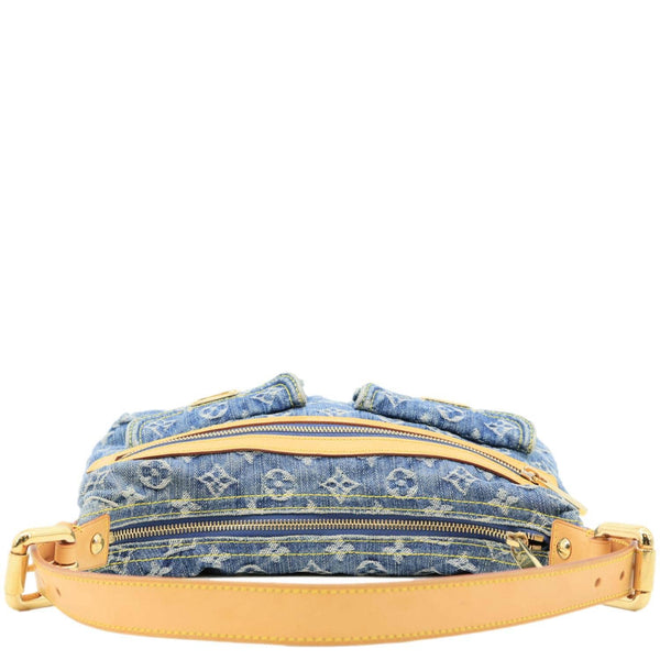 LOUIS VUITTON Baggy PM Monogram Denim Hobo Bag Blue