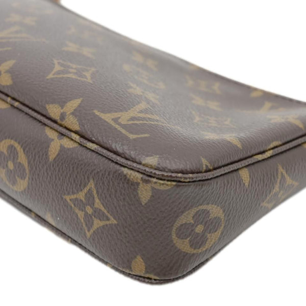 LOUIS VUITTON Pochette Accessoires Monogram Canvas Pouch Brown