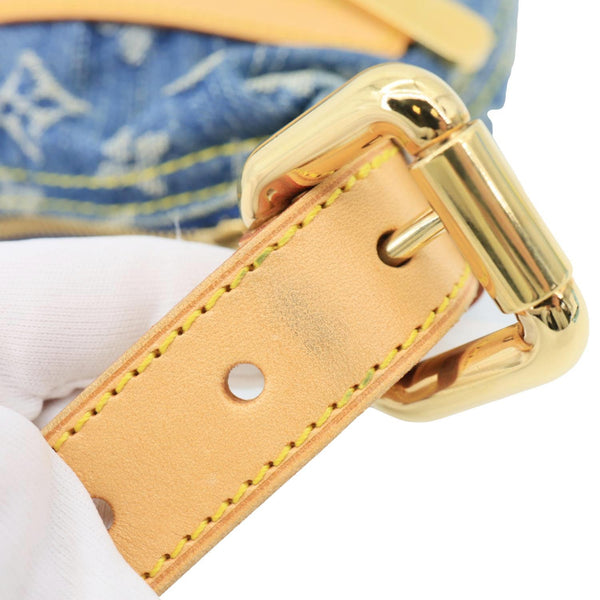 LOUIS VUITTON Baggy PM Monogram Denim Hobo Bag Blue