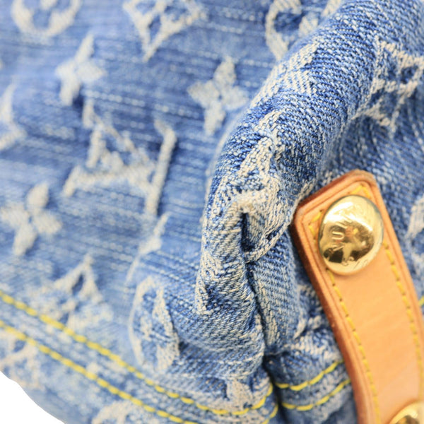 LOUIS VUITTON Baggy PM Monogram Denim Hobo Bag Blue