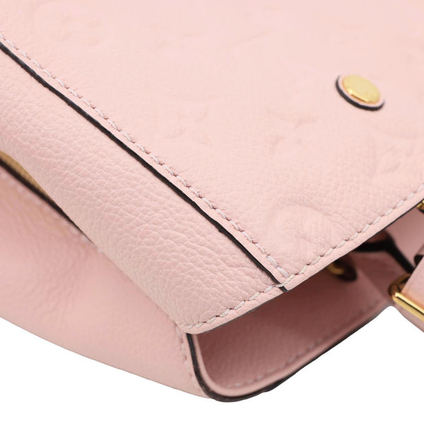 LOUIS VUITTON  Montaigne MM Monogram Empreinte Shoulder Bag Pink