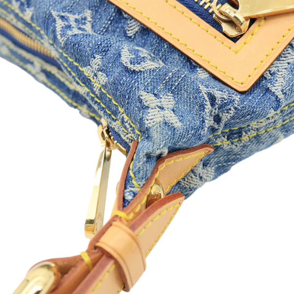 LOUIS VUITTON Baggy PM Monogram Denim Hobo Bag Blue