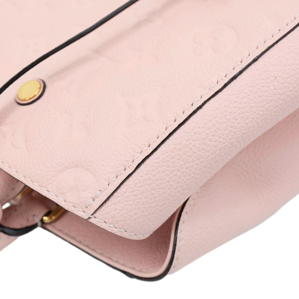 LOUIS VUITTON  Montaigne MM Monogram Empreinte Shoulder Bag Pink
