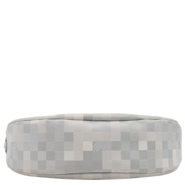 LOUIS VUITTON Hamac Damoflage Snow Canvas Hobo Bag White